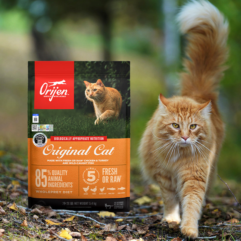 Orijen/原始猎食渴望 进口官方成猫幼猫通用干粮鸡肉爱猫全期猫粮